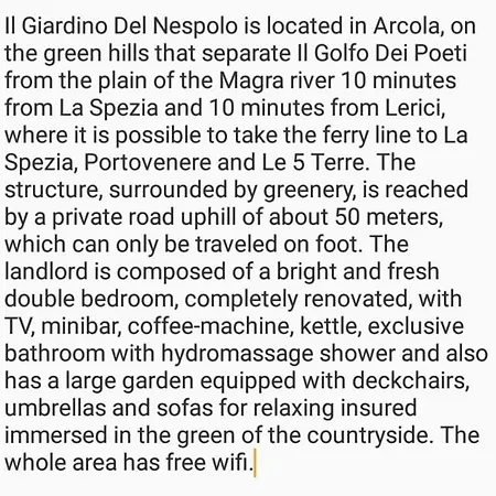 Il Giardino Del Nespolo Gasthof